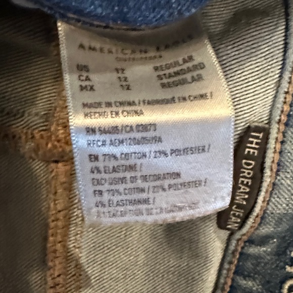 American Eagle Outfitters Distressed Blue Boyfriend Jeans - Picture 3 of 10